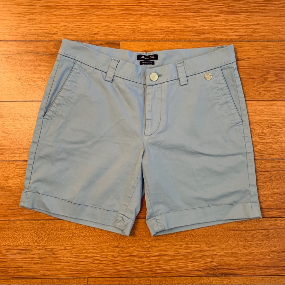 BRAND NEW Massimo Dutti blue cuffed dressy shorts